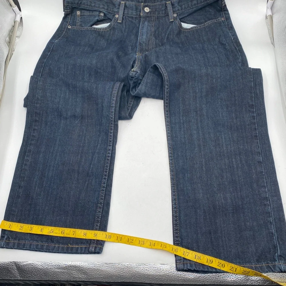 Levi's‎ 559 Relaxed Straight Jeans Mens 38x30 Dark Blue Cotton Denim Work Casual